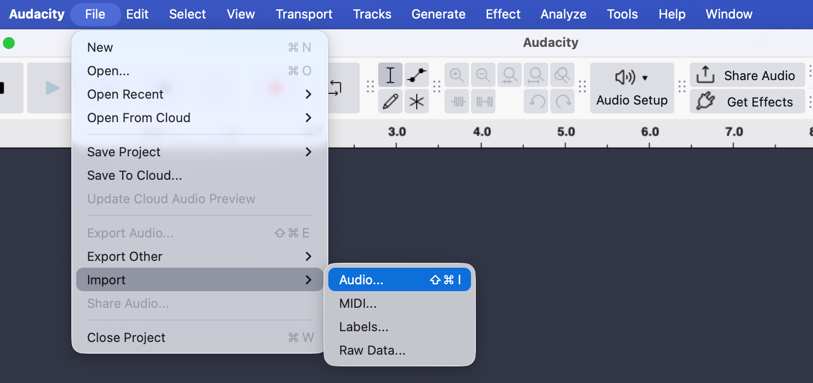 import audio
